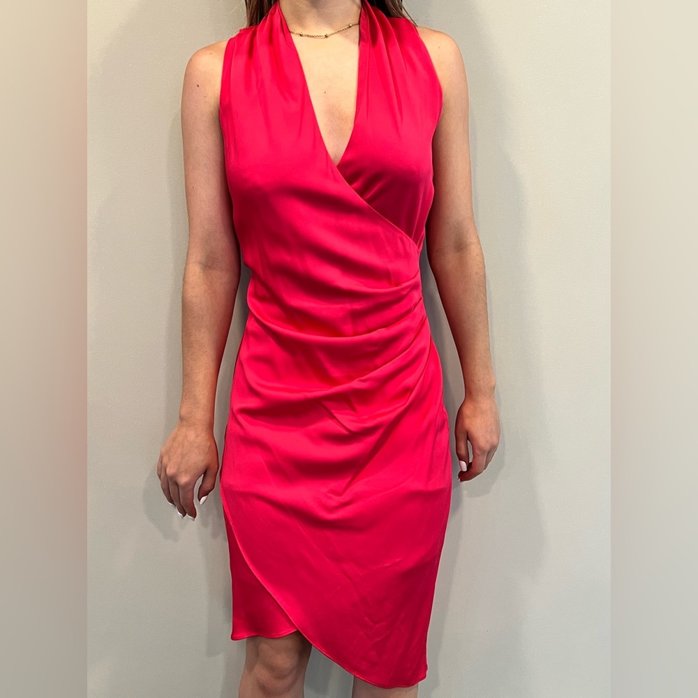 Nicole Miller size 2 fuchsia dress